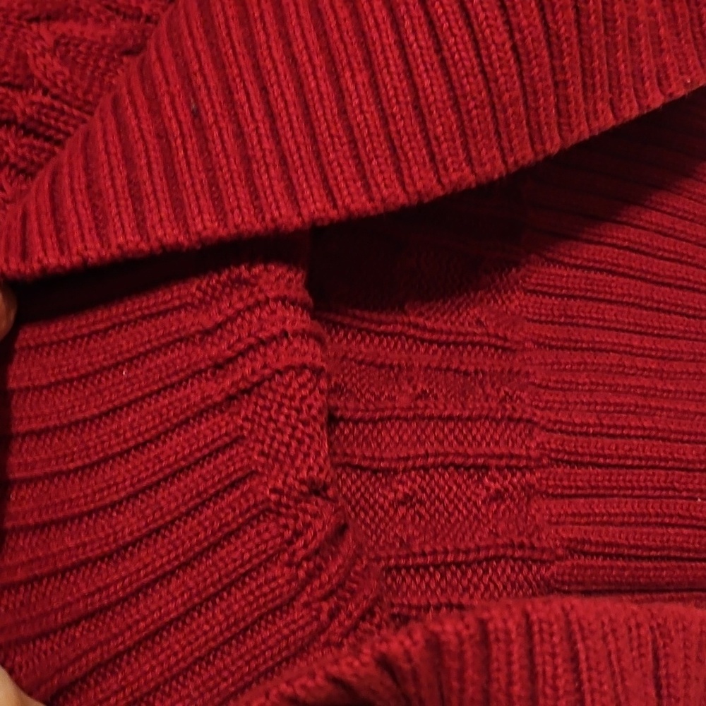 JEANNE PIERRE Maroon Cowl Neck Sweater - Picture 8 of 11